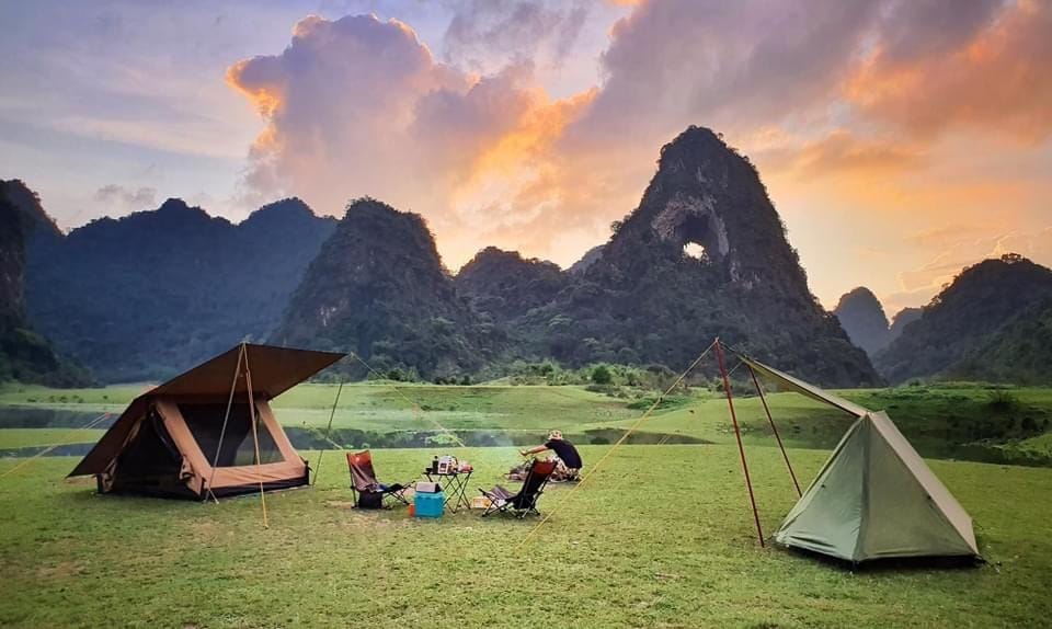 Camping at Angel's eye Mountain
