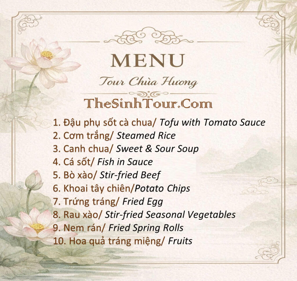 Tour Chùa Hương 1 Ngày