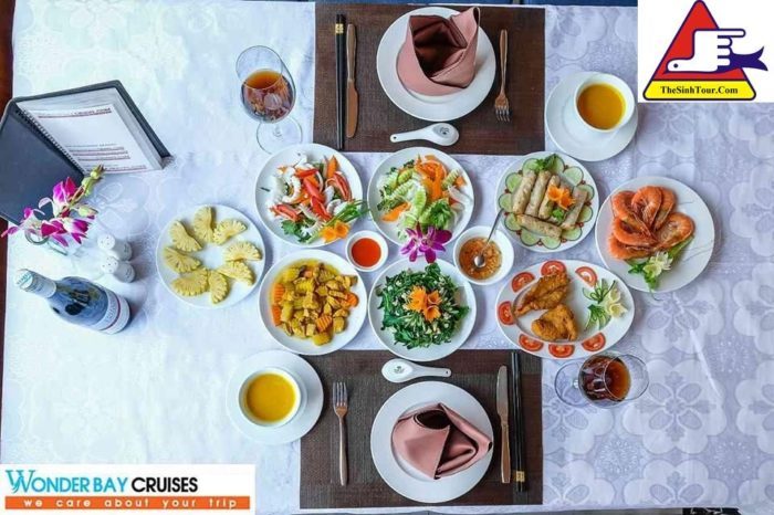 menu Wonder Bay Cruise Hạ Long 1 ngày