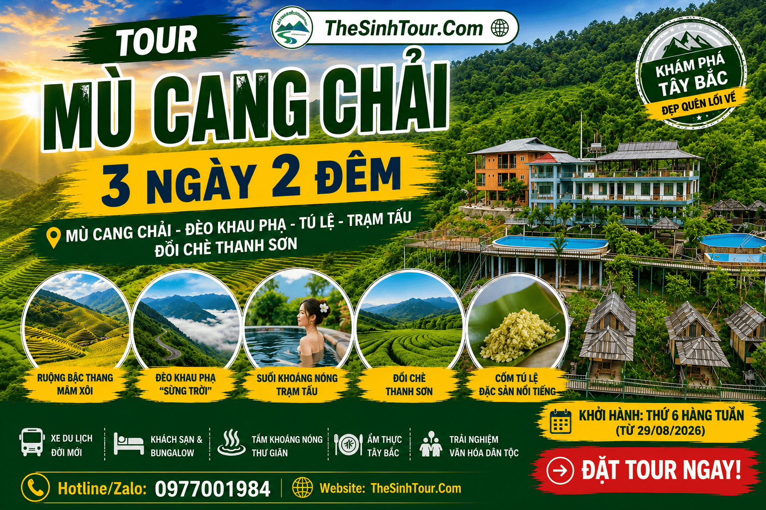 Tour Mù Cang Chải 3 ngày 2 đêm