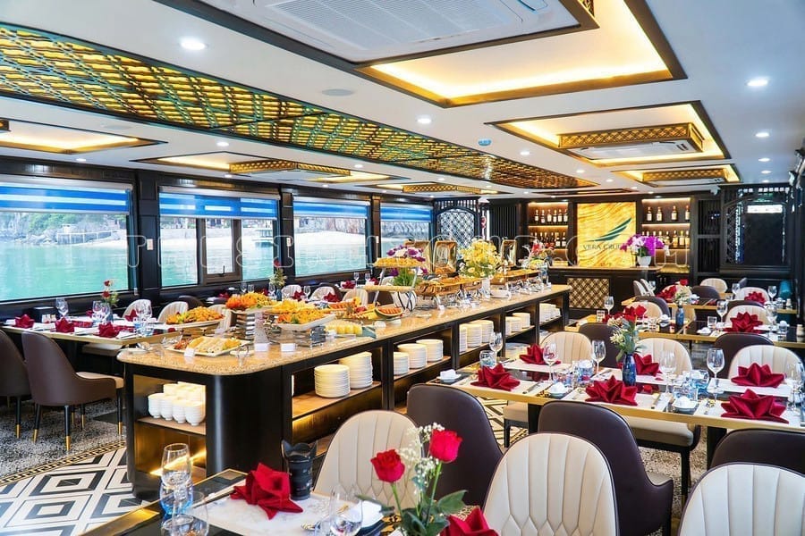 dịch vụ đẳng cấp trên du thuyền Vera Cruises Halong